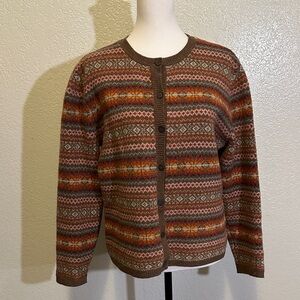 Paraphrase 100% Lambswool Cardigan L